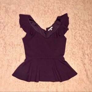 Purple peplum top!